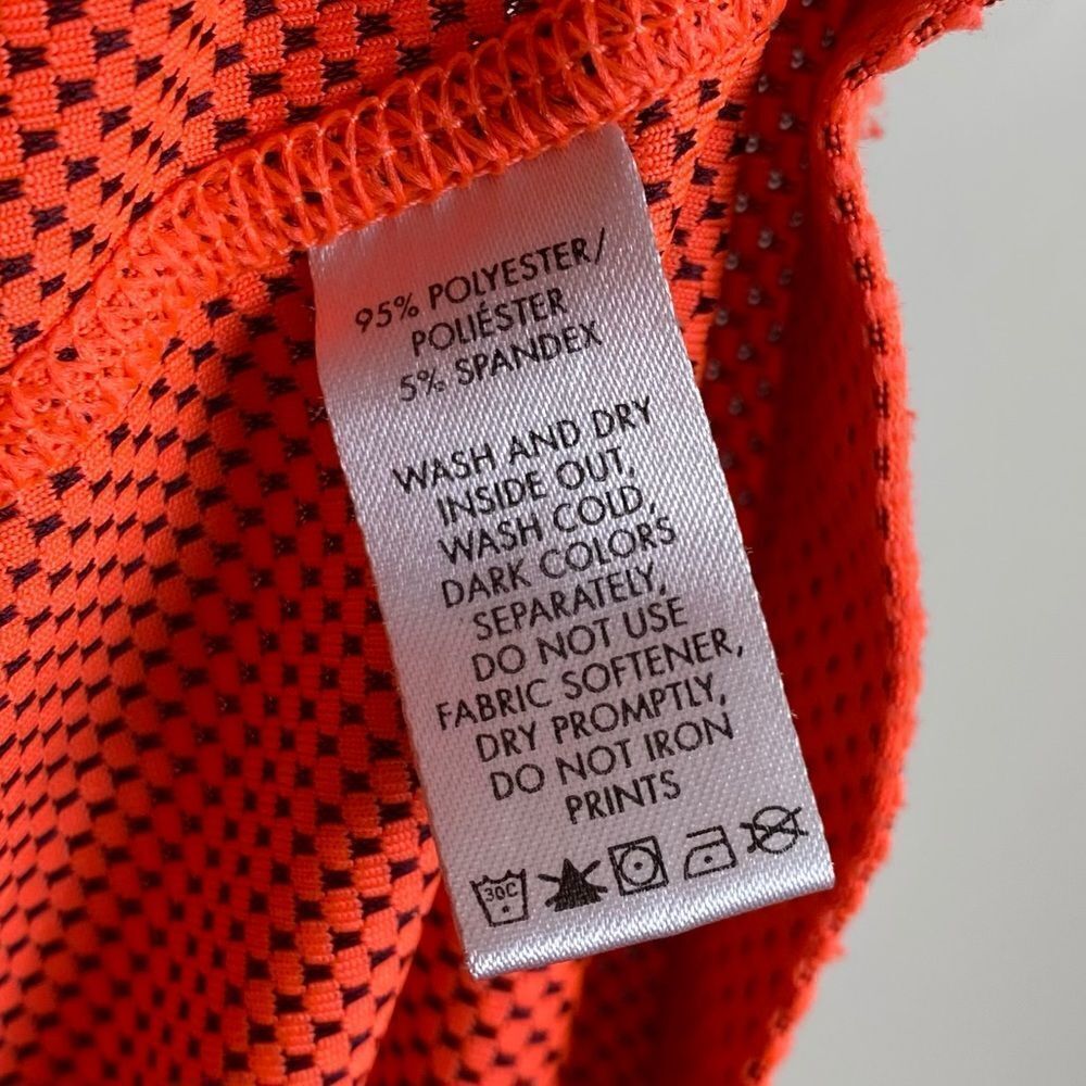 Calvin Klein Performance Orange Quarter Zip Pullover Jacket - Picture 5 of 5